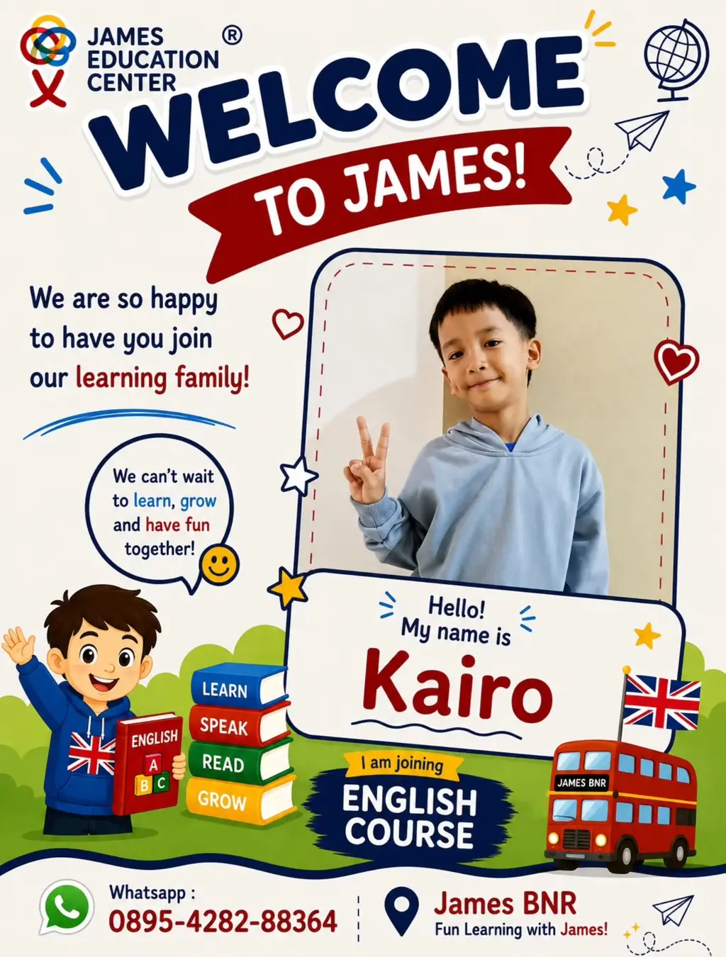 Promo English Course James BNR: Welcome to James